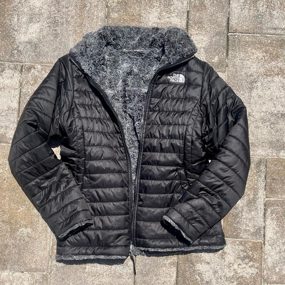 Black North Face with fleece lining